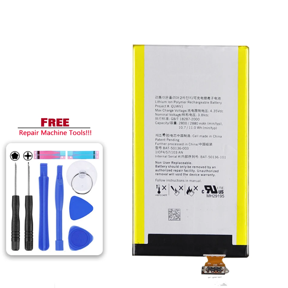 

Original Kikiss BAT-50136-003 2880mAh Battery for BlackBerry Z30 Z 30 Bateria Batteries