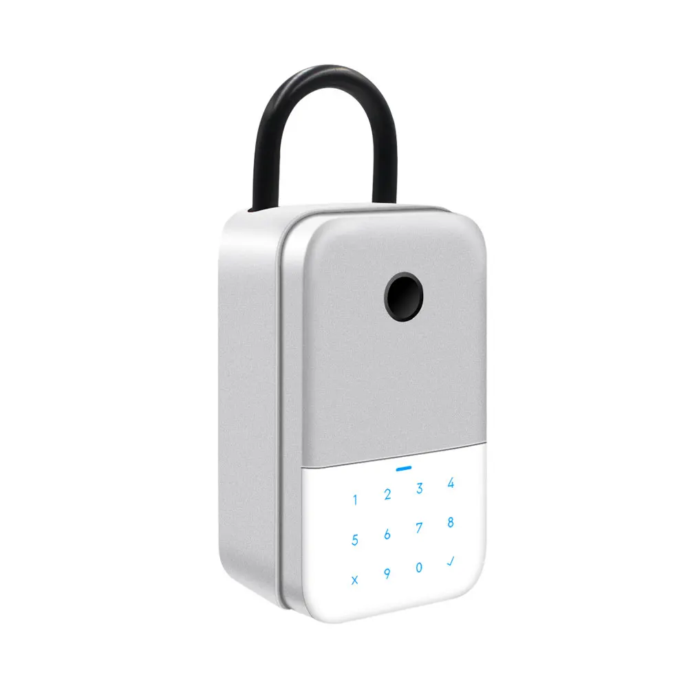 Key Safe TTlock Fingerprint Bluetooth Wifi Digital Key Box App Remote Unlock Wall Mount Security Key Lock Box Safety Box Padlock images - 6
