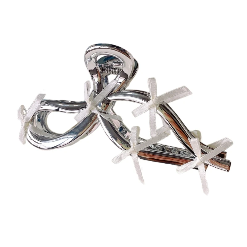 Балетная заколка для волос с лентой и бантом зажим когтями все одинаковые