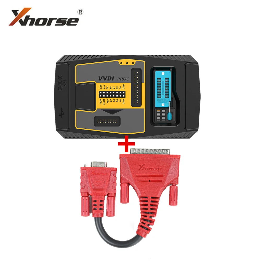 Программатор Xhorse VVDI Prog и конвертер XDPGSOGL DB25 в DB15 для решения без пайки |
