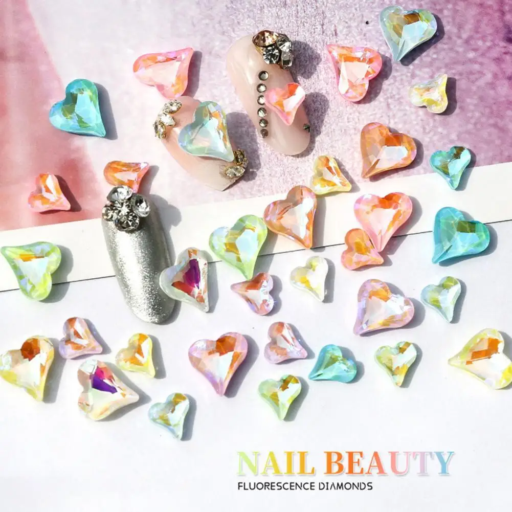 Аксессуары для ногтей портативная Любовь Стразы ювелирные изделия мини 3D эффект