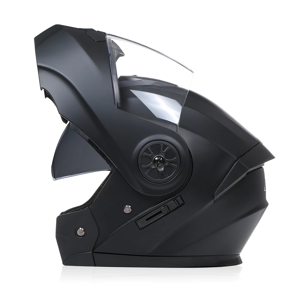 

DOT Approved Flip Up Casco Full Face Helmet for Motorcycle Vespa Vintage Cafe Racer Moto Modular Dual Lens Helmets Men Women