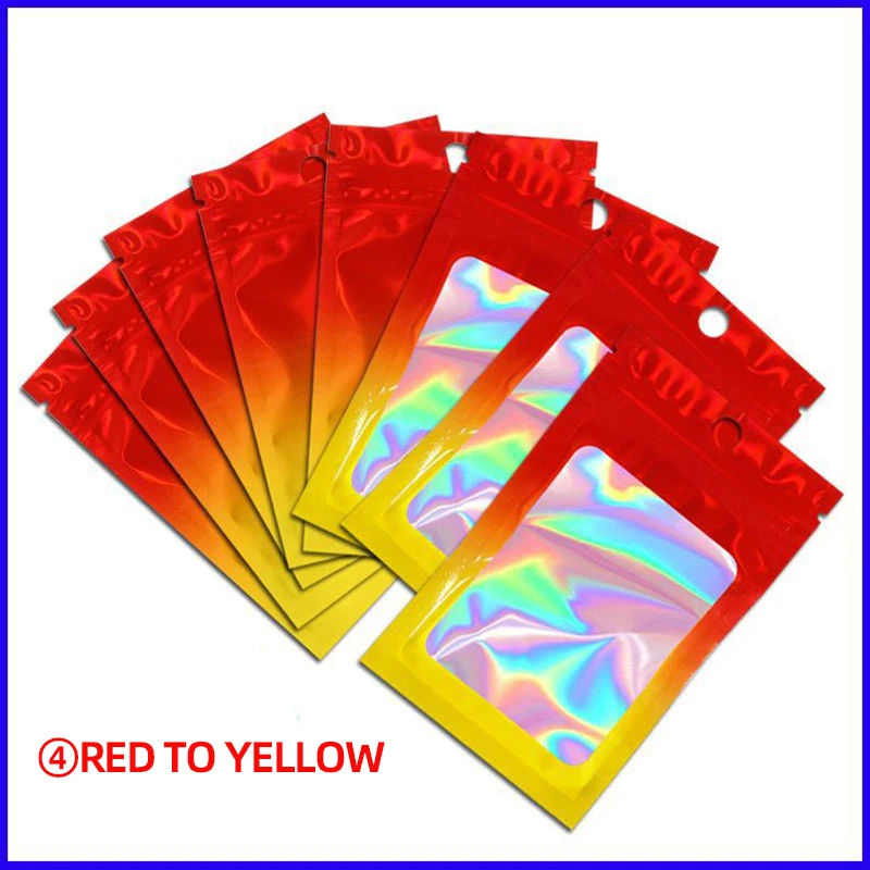 50 шт. голографические пакеты для хранения носков и нижнего белья |