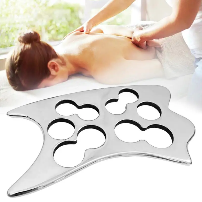 

Fascia Gua Sha Massager Stainless Steel Scraping Board Body Massager Loose Muscle Body Care Scraping Massager Tool