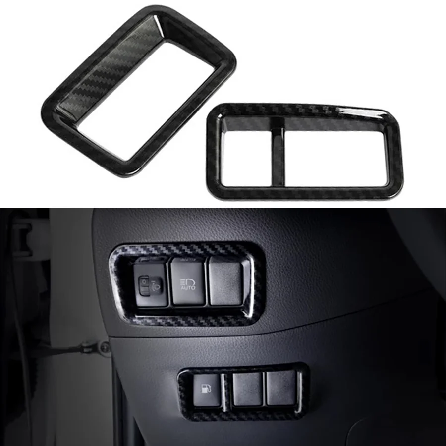 2 шт. наклейки для автомобильных фар из углеродного волокна