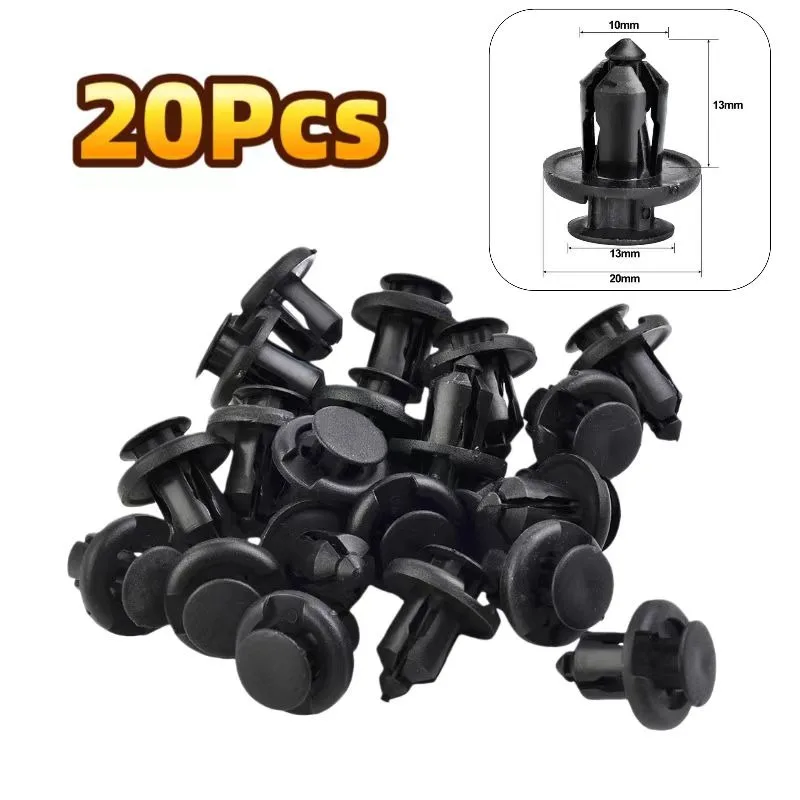 

20 шт. для Honda, фиксаторы бампера, зажим для дверной панели, заклепка, отверстие 10 мм, для Honda, Accord, Civic, Acura TSX