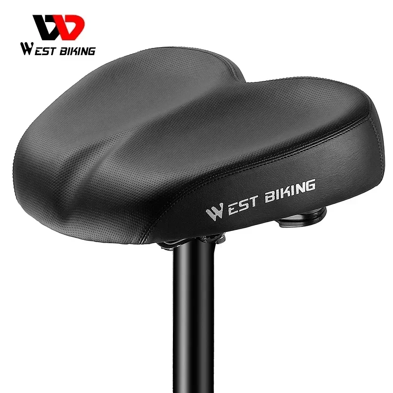 

WEST BIKING Ergonomic Bicycle Saddle Soft Widen Thicken Cushion For Long Distance Riding MTB Road Bike Comfortable Cycling Seat