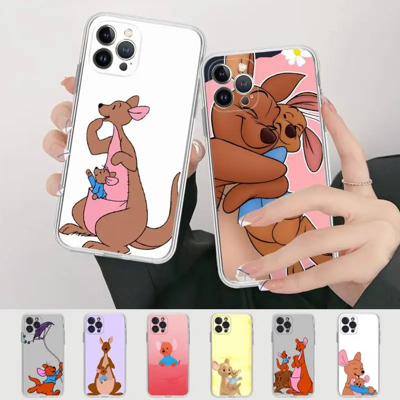 

Disney Kanga&Roo Phone Case For iPhone 14 13 12 Mini 11 Pro XS Max X XR SE 6 7 8 Plus Soft Silicone Cover