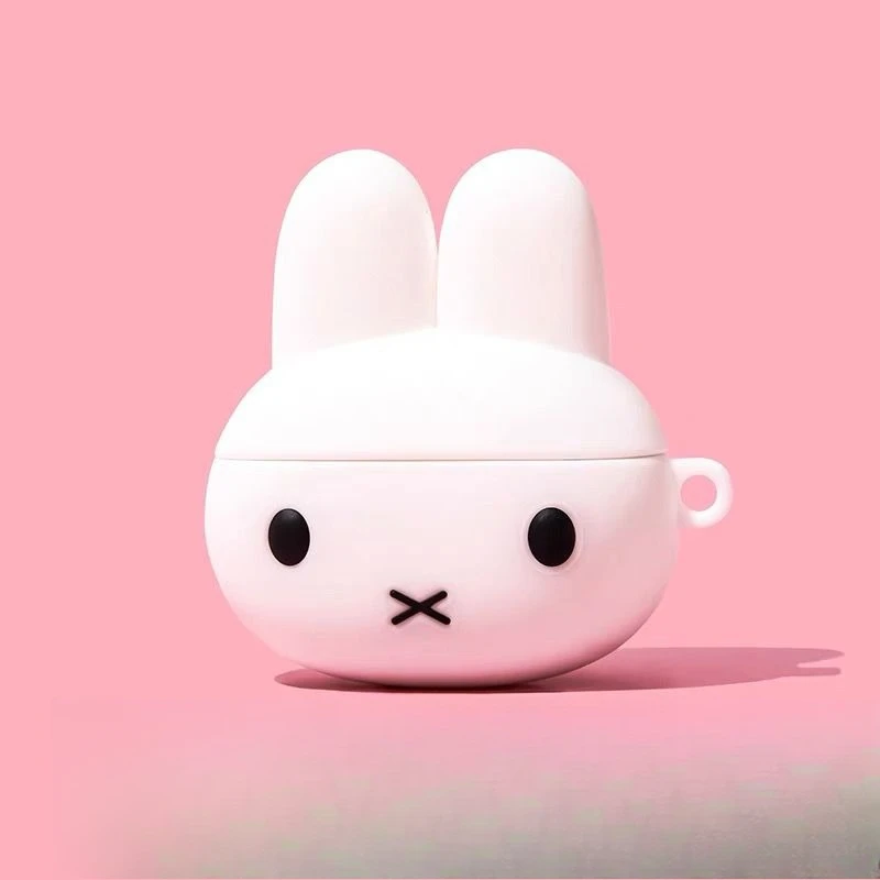 Фото Милый мультяшный чехол Миффи для Apple Airpods 4, защитный чехол для Bluetooth-наушников 1/2 поколения, мягкий, противоударный, милый дизайн №5