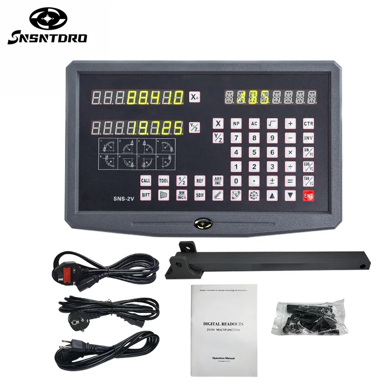 SNS-2V 2-осевой универсальный токарный станок DRO с цифровым считыванием TTL AC110V/220V