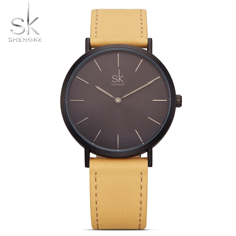 

Shengke Brand New Fashion Simple Style Top Famous Luxury Brand Quartz Watch Women Leather Watches Reloj Mujer Zegarek Damski