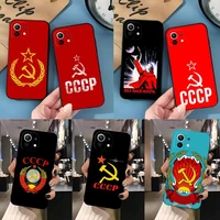 vintage ussr cccp phone case for xiaomi note 10pro pocof3 x3 gt m3 m4pro x4pro redmi note 11 11t 11s 10 pro plus poco x3pro nfc