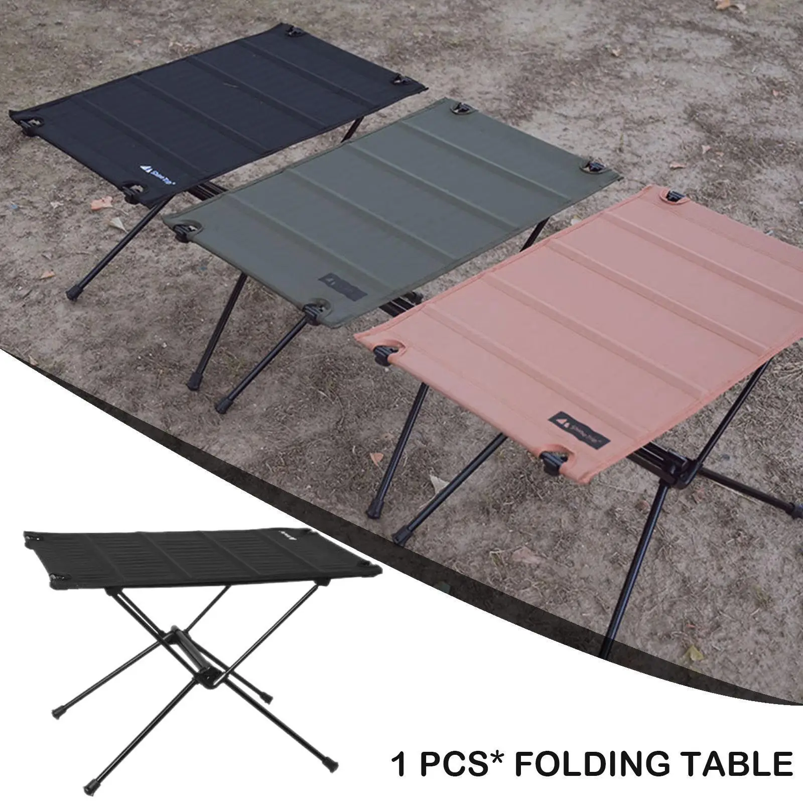 

Стол складной для кемпинга на открытом воздухе, портативный алюминиевый, ультралегкий, с нагрузкой, для рабочего стола, скалолазания, пикни...