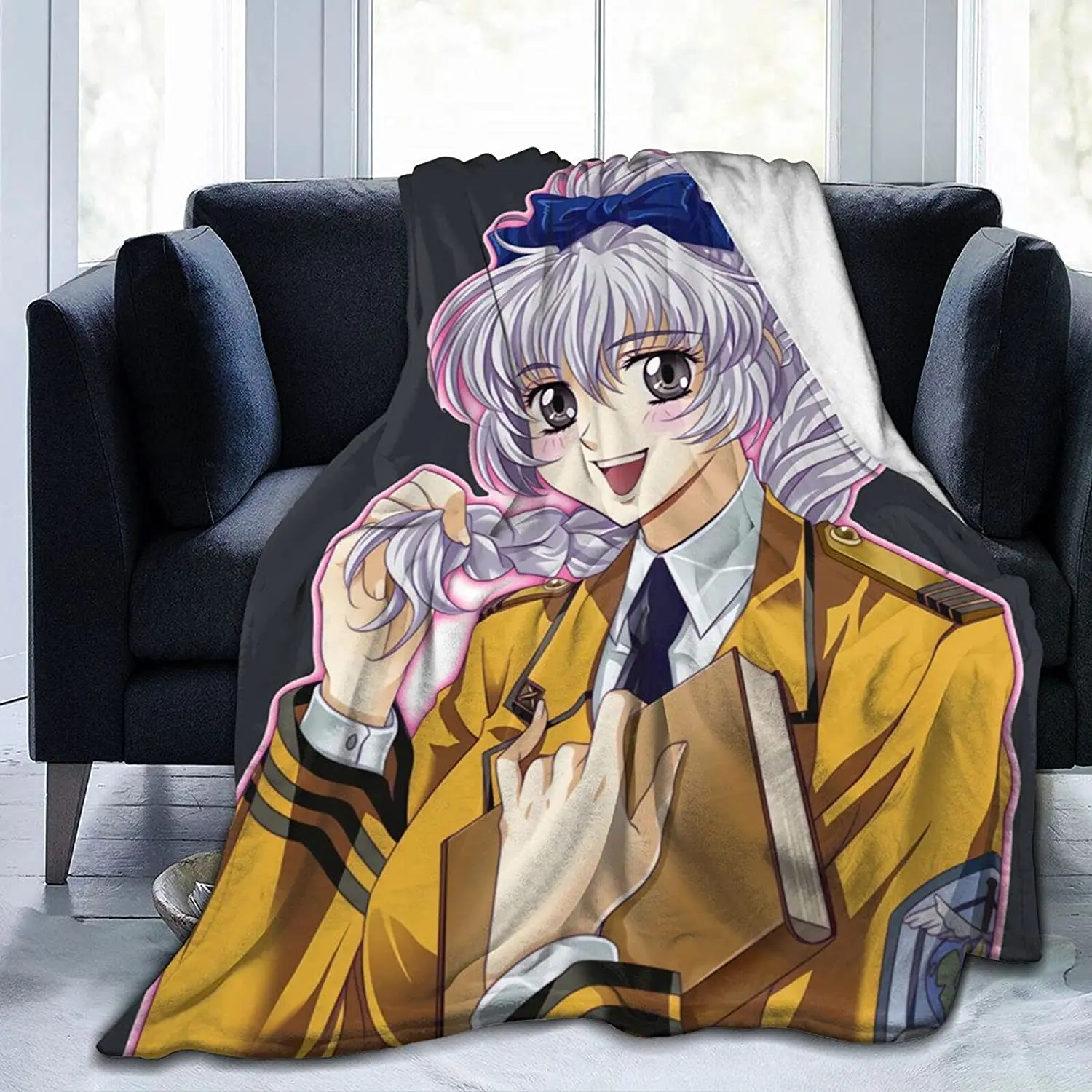 

Teletha Tessa Testarossa Fluffy Soft and Comfortable Blanket, Anime Warm Embrace of Sympathy