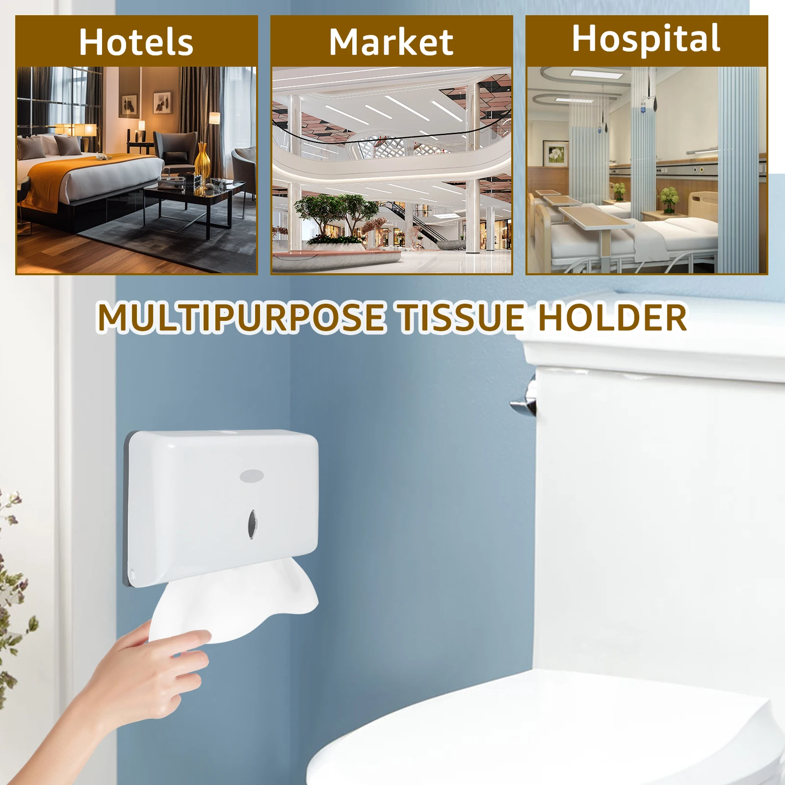 Компактный диспенсер для салфеток ванной и кухни настенный держатель туалетной