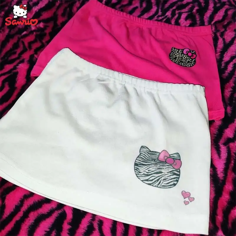 

Мини-юбка с заниженной талией, Hello Kitty Y2K