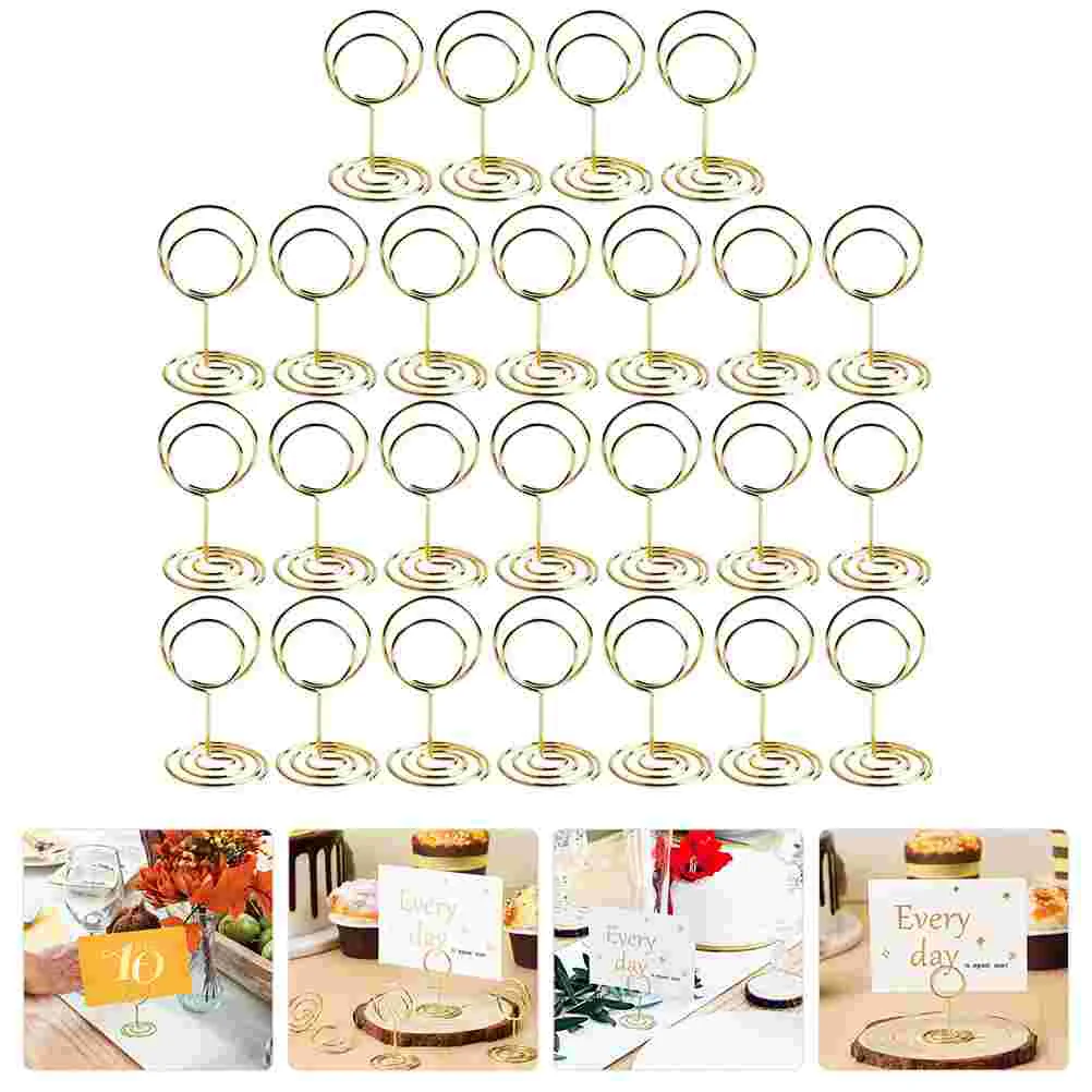 

25 Pcs Wedding Table Number Holder Holders Postcard Display Stand Mini Picture Frame Stands Menu Photo Tables