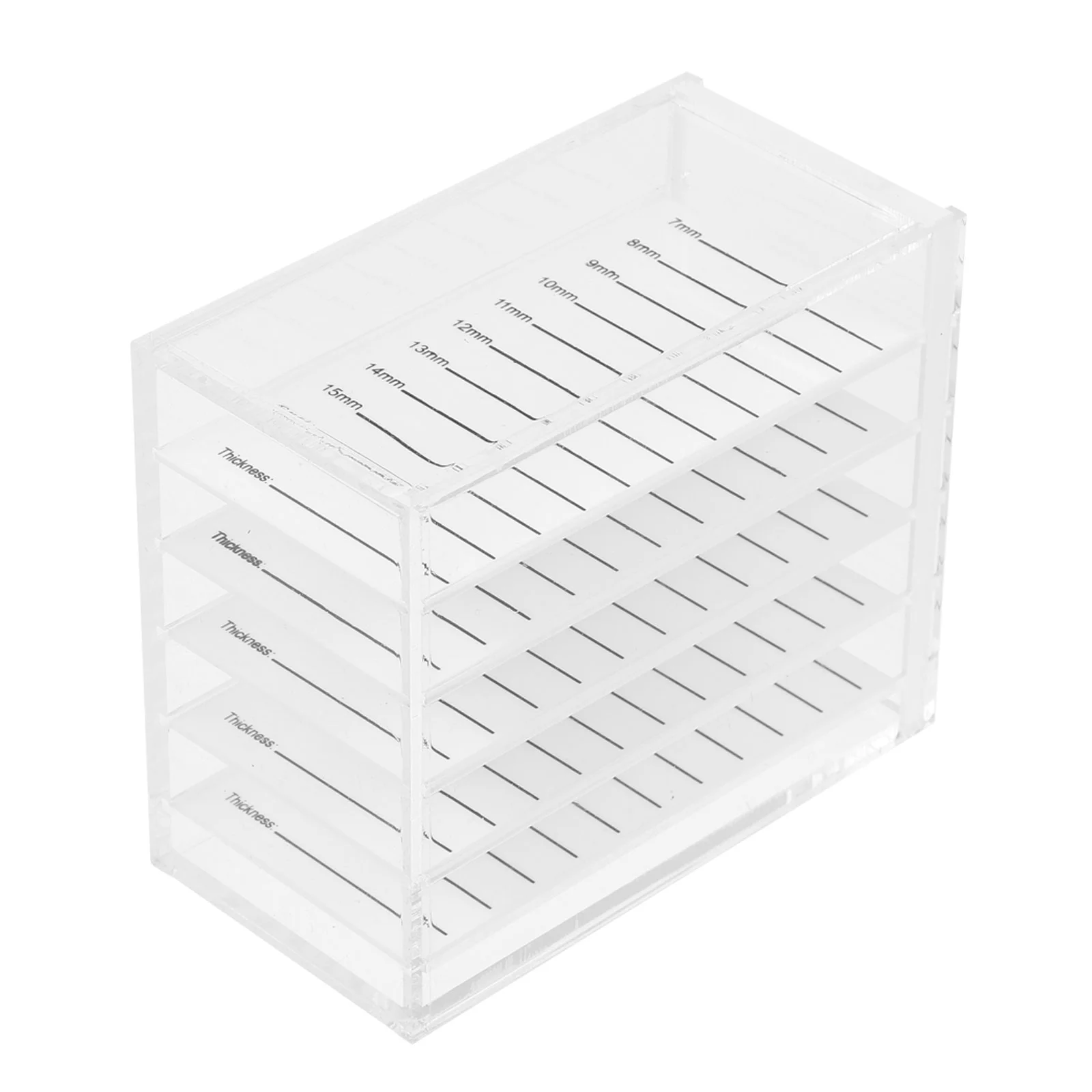 

Eyelash Box Lash Case False Organizer Storage Extension Transparent Packaging Holder Clear Acrylic Artificial Fake Display