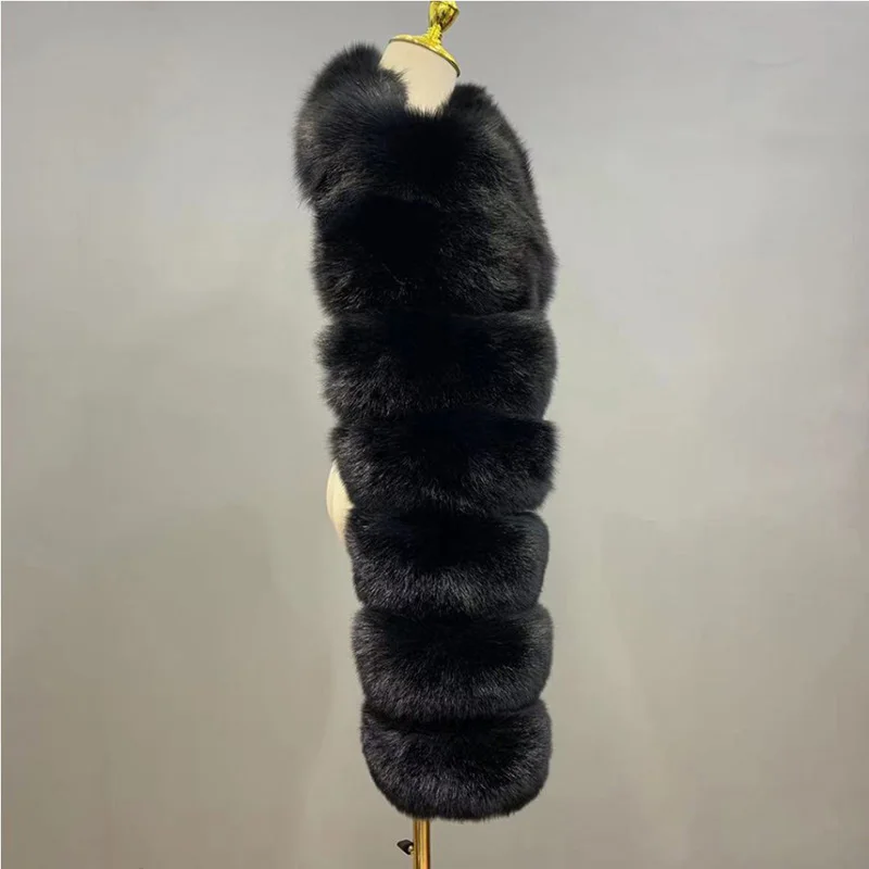 Faux Fox Fur Coat Woman Pullover Single Sleeve Long Sleeve Shawl Elegant Silver Grey Fluffy Artificial Fox Fur Jacket Outerwear