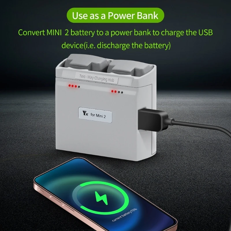 Зарядка аккумулятора через USB для мини-камеры 4K/2