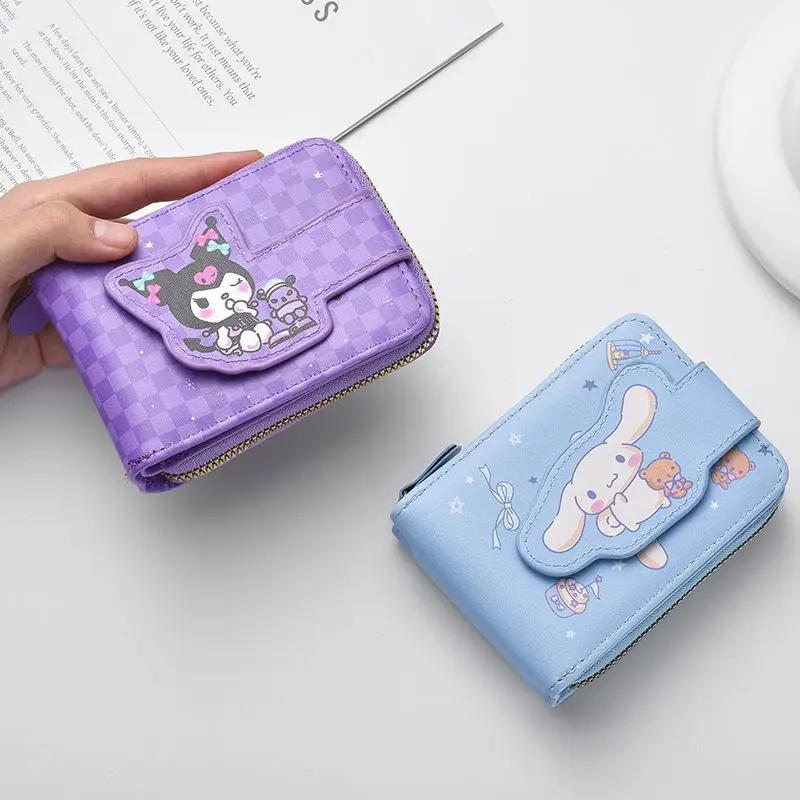 Новинка кошелек Sanrio с рисунками из мультфильмов Hello Kitty Kuromi Cinnamoroll для монет My Melody