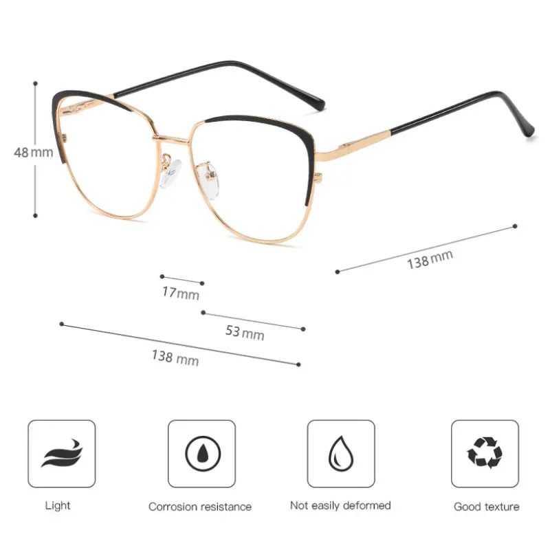 Оправа для очков с защитой от голубого света оптические очки по рецепту полным