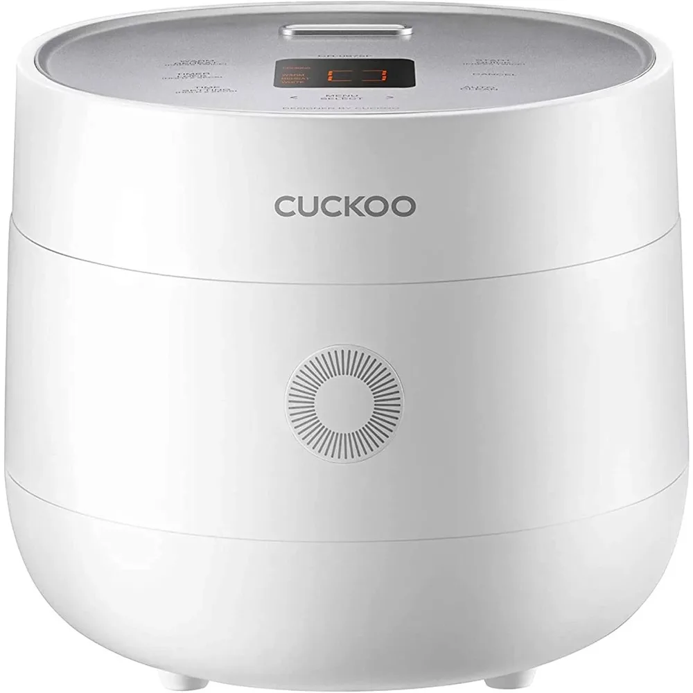 

Cuckoo 3-Cup (Uncooked) Micom Rice Cooker, 10 Menu Options: Oatmeal, Brown Rice & More, Touch-Screen, Nonstick Inner Pot,