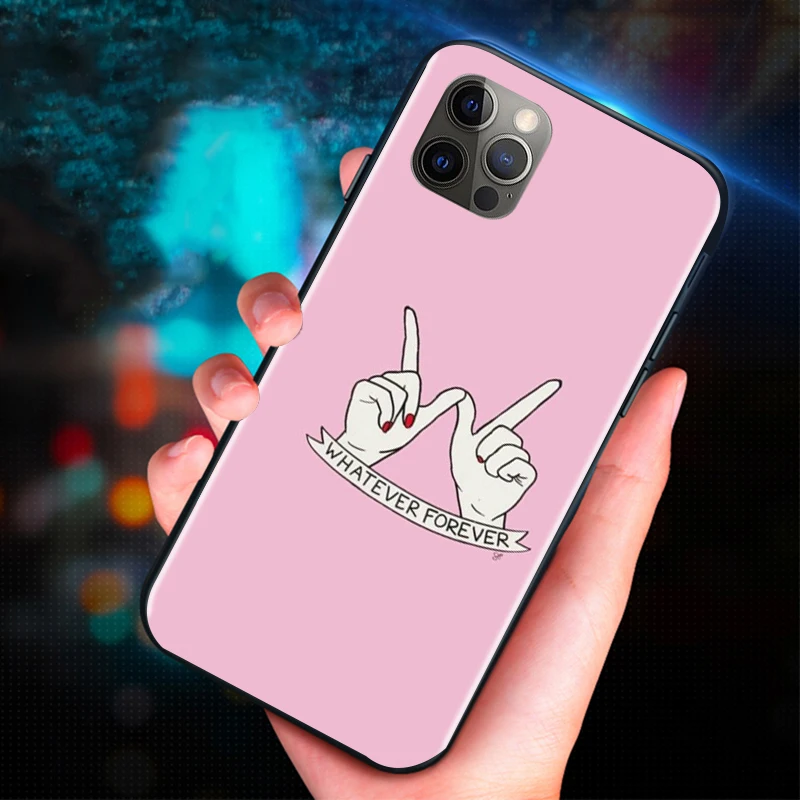 

Pink Girl lips flower love flower Phone Case For iPhone 7 8 Plus 6 6S Plus 12 Pro MAX CasesBack Cover Soft TPU
