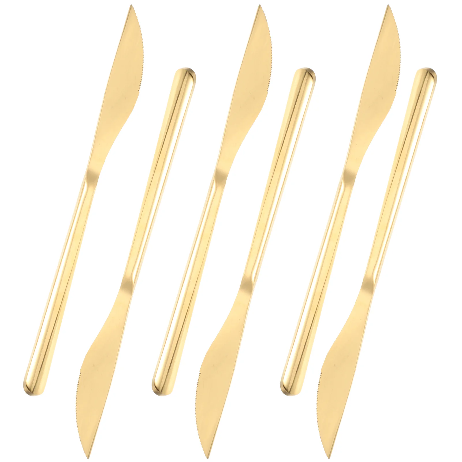 

6Pcs Household Jam Spreaders Wear-resistant Steak Cutlery Convenient Steak Cutters