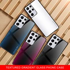 Стеклянный чехол с градиентной текстурой для Samsung Galaxy S22 Ultra S10 Plus S10e, противоударные чехлы для телефонов Samsung S10 + 20 S21Ultra, чехол
