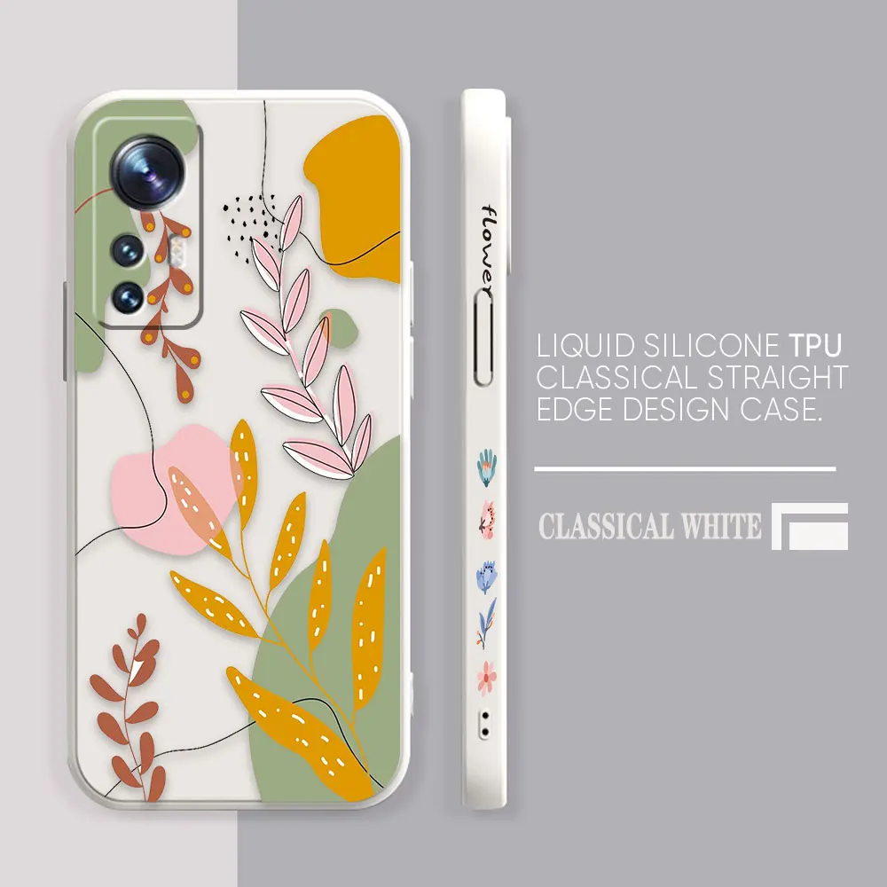 Case For Xiaomi 13 12 12T 12S 11 11T 10 10S 9 8 Pro Ultra Lite Colour Case Cover Funda Cqoue Shell Capa Summer Ice Cream Flowers