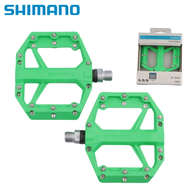 SHIMANO PD-GR400 плоская педаль черная/оранжевая/фиолетовая/зеленая одна пара