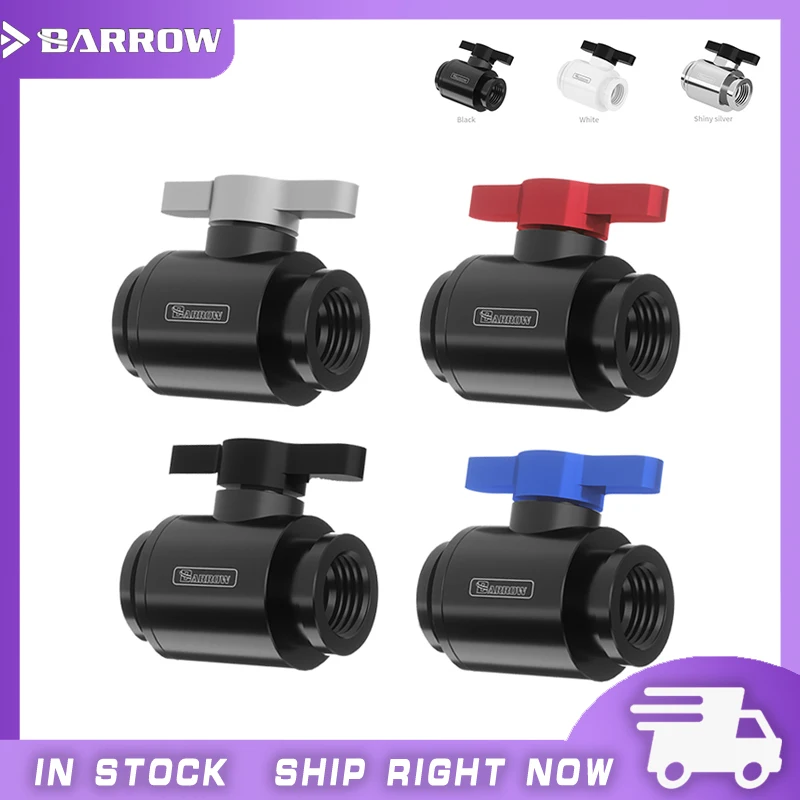 Barrow TLQFS-V1, миниатюрные шаровые клапаны, многоцветная алюминиевая ручка, клапан водяного охлаждения «Мама-мама».