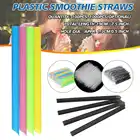 100 шт., пластиковые соломинки для коктейлей, 7 дюймов
