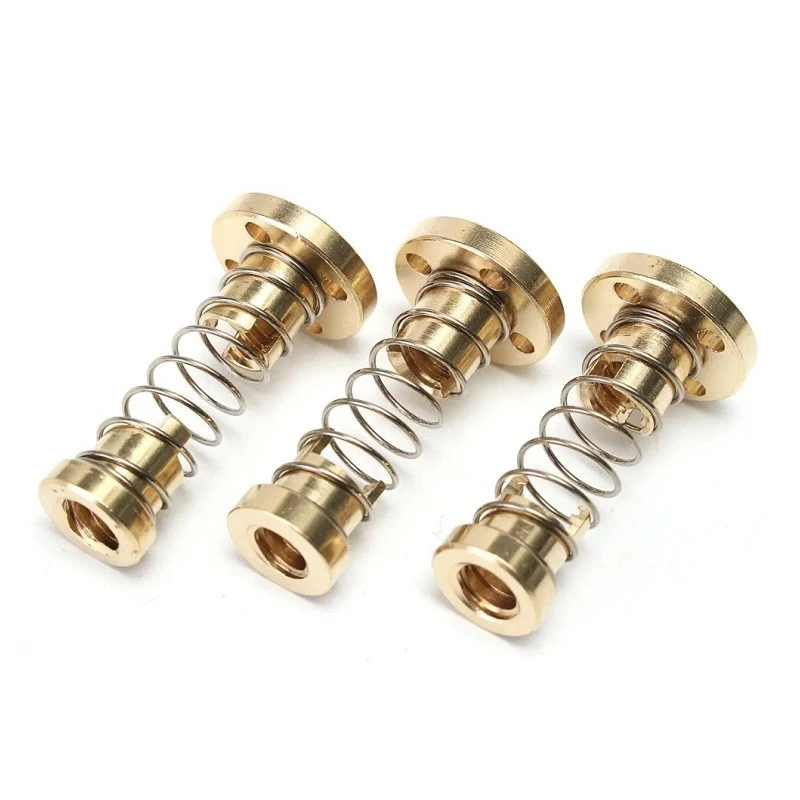

T8 Anti-backlash Lead Screw Brass Nut Used To 3D Printer Part Anti-backlash Spring Nut
