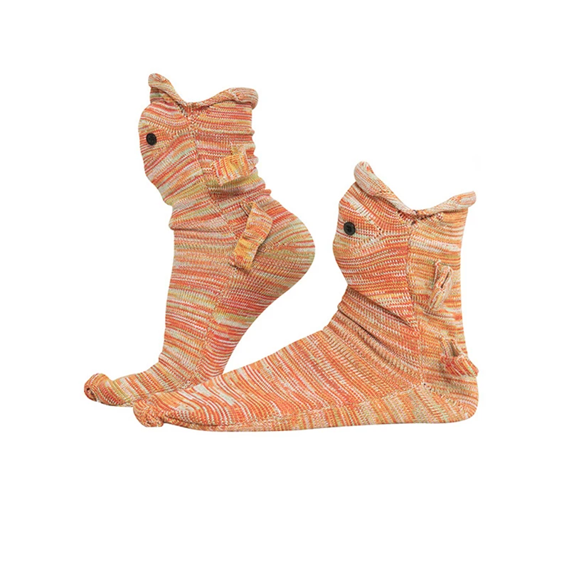 

Забавные носки, вязаные носки, носки с 3D животными, толстые вязаные теплые носки для пола, Мультяшные теплые носки унисекс, Рождественский п...