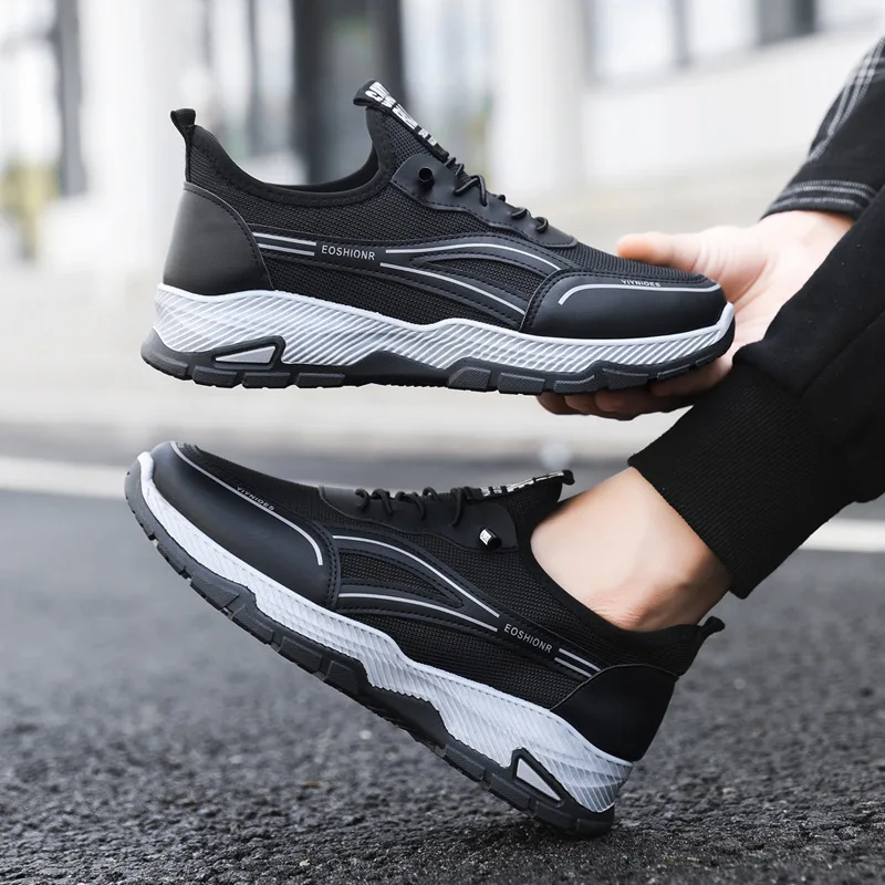 

Кроссовки мужские спортивные, повседневные, Нескользящие, на толстой подошве, для походов, Осень-зима 2023