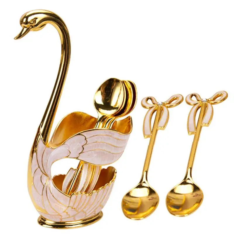 

Creative Zinc Alloy Spoon Branch Leaves Spoon Fork Christmas Gifts Coffee Spoon Kitchen Home Accessories Cutlery Decoration