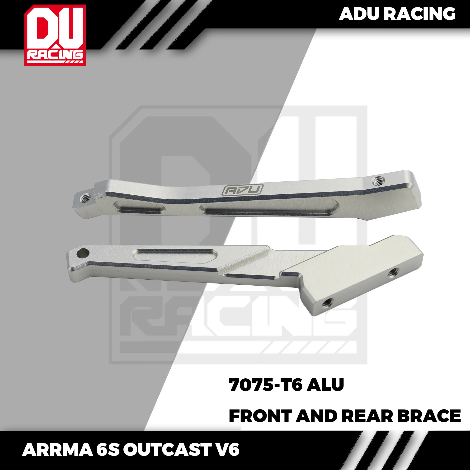 ADU Racing CENTER BRACE CNC 7075-T6 АЛЮМИНИЕВЫЙ ДЛЯ ARRMA 6S V6 OUTCAST RTR (art.: 3920cbac9d71d) - 3920cbac9d71d