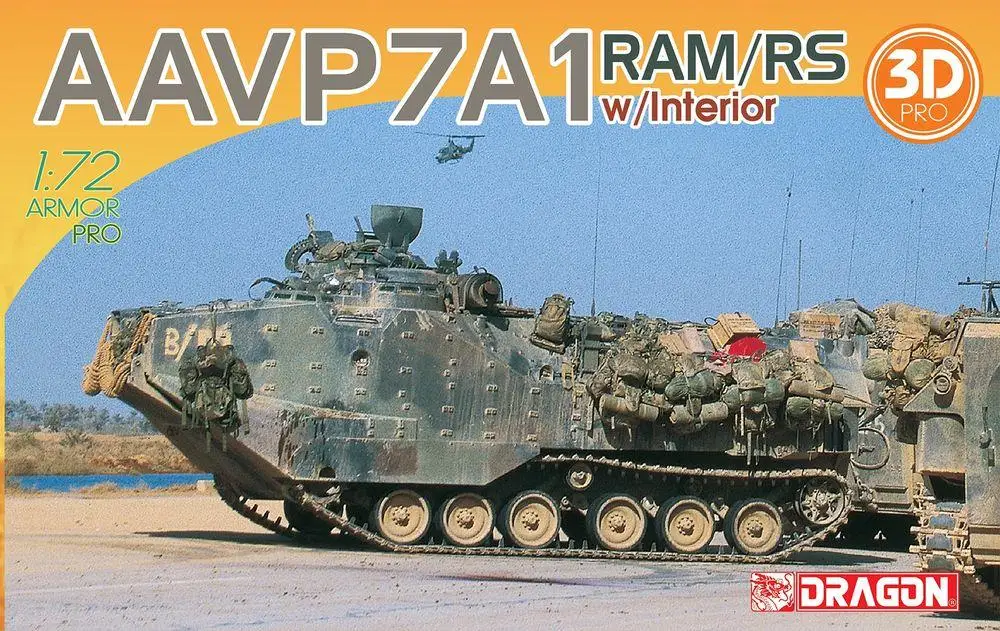 Dragon 7619 масштаб 1/72 AAV7A1 RAM/RS w/комплект пластиковых моделей для интерьера