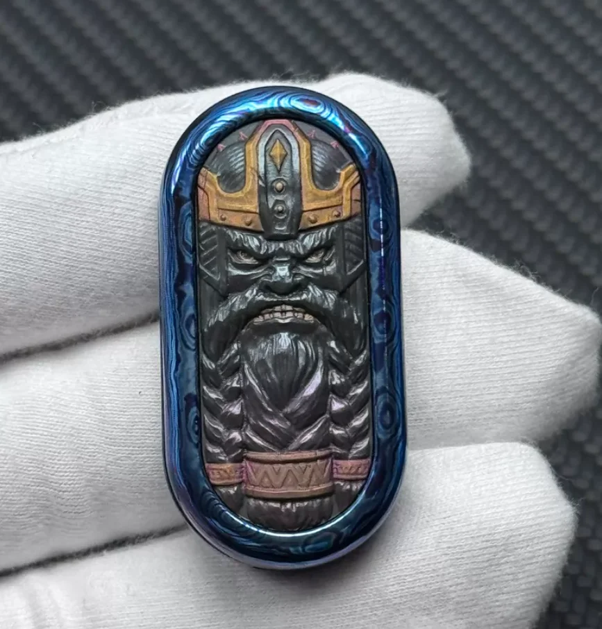 Фото Б/у EDC TK mini card promotion Timascus fidget slider — антистрессовая игрушка-слайдер №3