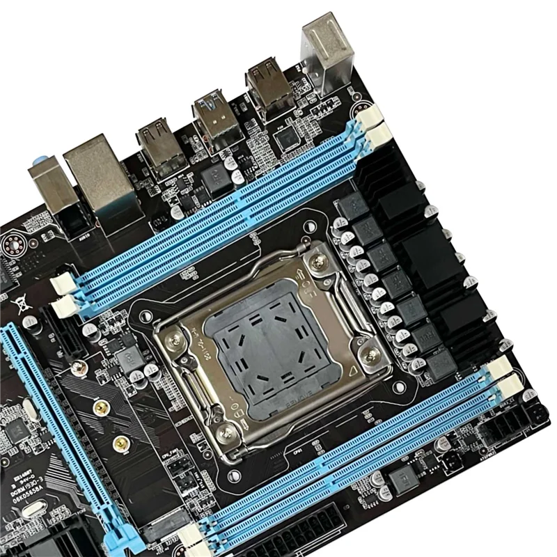 

X79 Motherboard+SATA Cable+Switch Cable+Baffle+Bracket+Thermal Grease LGA2011 M.2 NVME Support 4XDDR3 RAM Gigabit LAN
