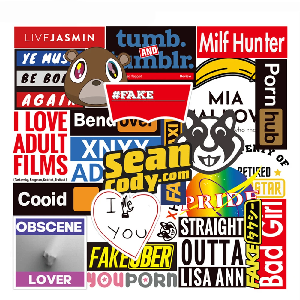 

10/30/50 шт., водонепроницаемые наклейки для телефона, скейтборда