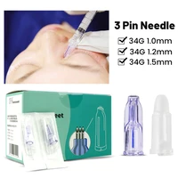 nanosoft microneedles anti aging anti wrinkle cosmetic needle 3pins sterile mesotherapy crystal multi injection micro needle