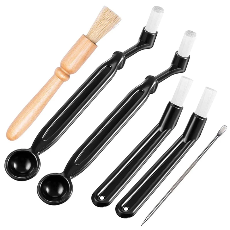 

6 Pcs Coffee Machine Cleaning Set Coffee Grinder Brush Coffee Machine Group Head Cleaning Brush