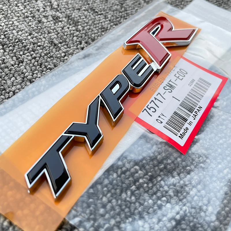 

Оригинальный Красный значок OEM TYPER, 1 шт, Эмблема для Honda CIVIC FD FC FN FK EP3, задний багажник JDM наклейка 75717-SMT-E00 75723-TV8-E01