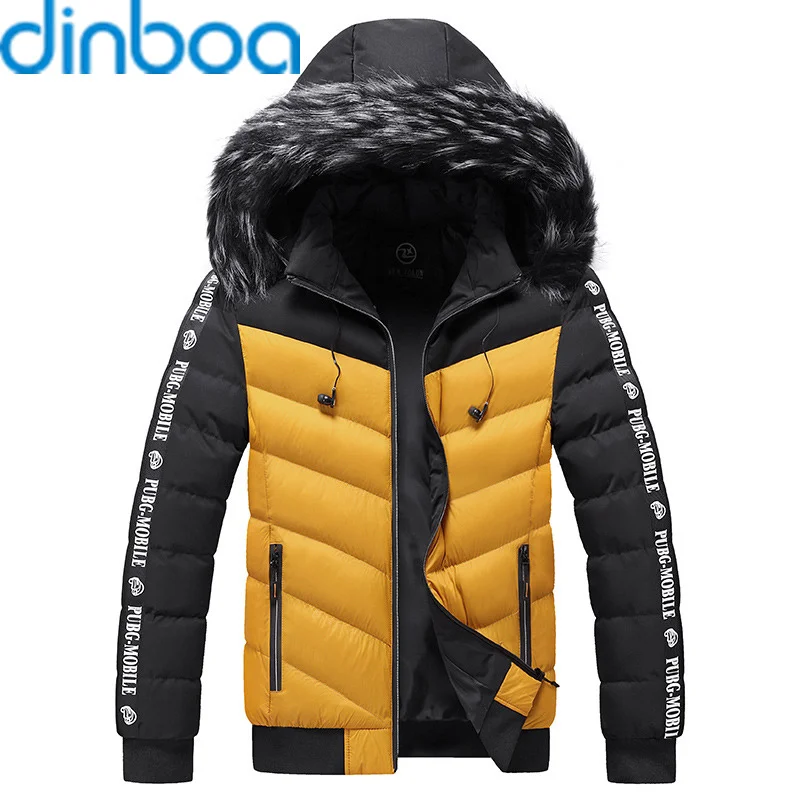 

dinboa– men's warm Hooded Jacket, thick warm cotton coat, casual coat, windbreaker, fashion, winter series 2021