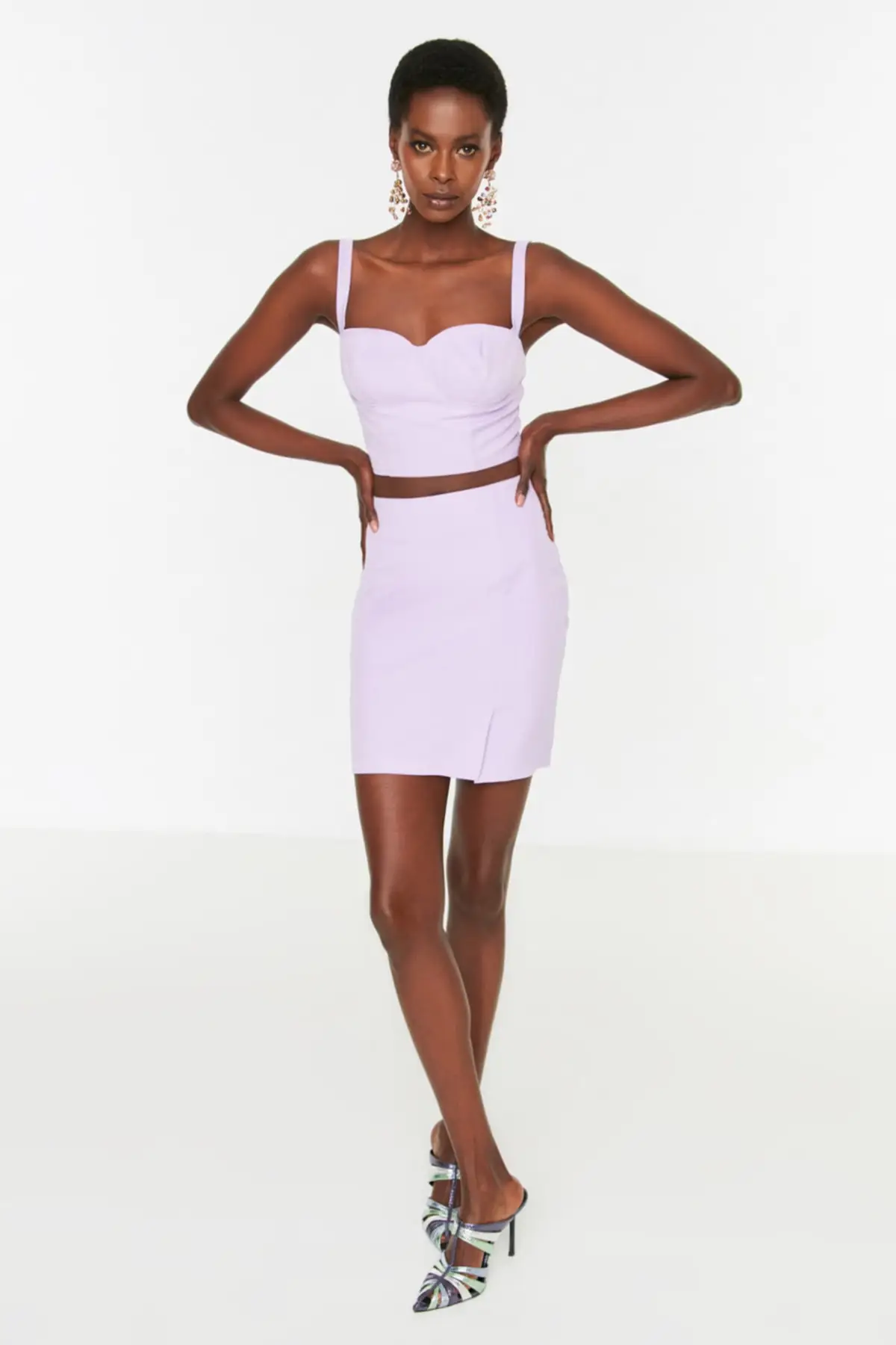 

Bustier skirt bottom-top suit TPRSS22AU0360