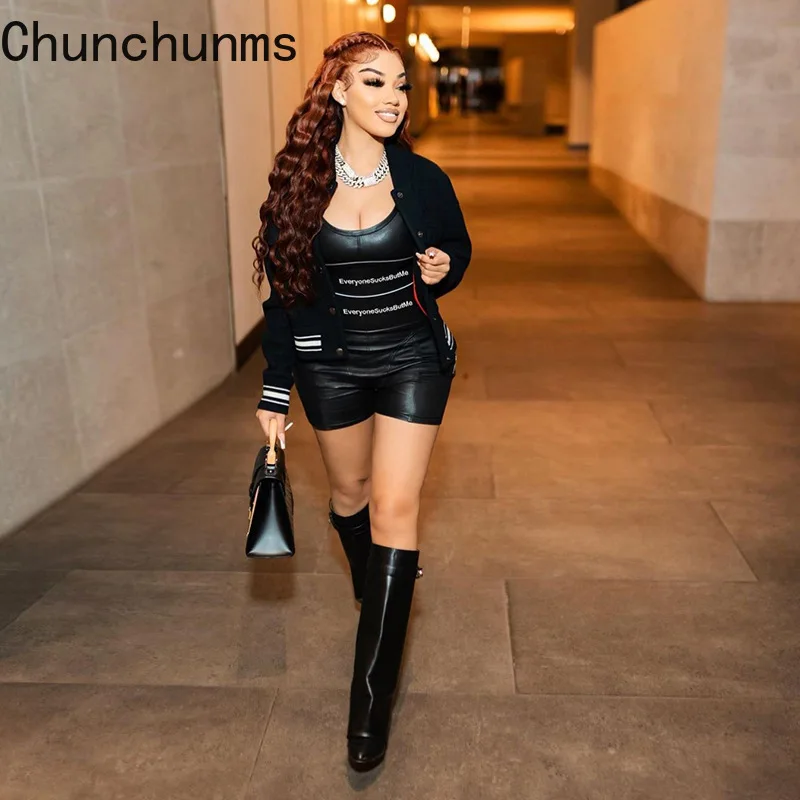 

Женский спортивный костюм, облегающий жилет без рукавов и шорты с буквенным принтом, пикантный комплект из 2 предметов с укороченной талией ...