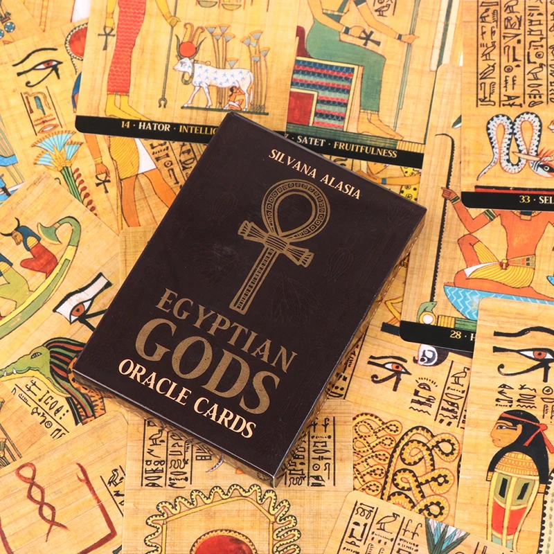

1 Box Egyptian Gods Oracle Cards Tarot Prophecy Divination Deck Family Party Board Game Fate Card Fortune Telling Game